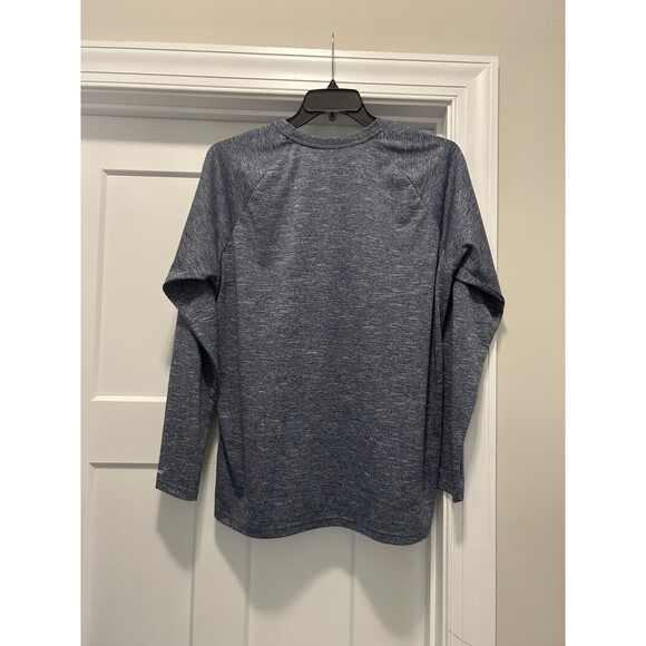 Nike Swim Dri-FIT Hydroguard Mens Midnight Heather Navy Blue Size Large UPF 40+ - Picture 5 of 6